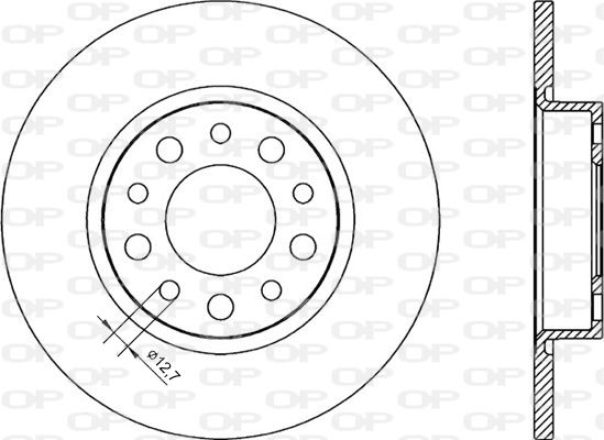 OPEN PARTS Тормозной диск BDR2248.10